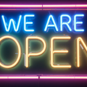 We Are Open LED Neon Sign